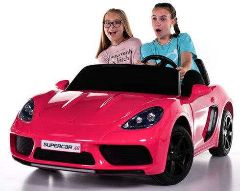 New Super Sport XL 24V Porsche style Ride On Car with 180W Brushless Motor - Pink