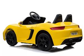 New Super Sport XL 24V Porsche style Ride On Car with 180W Brushless Motor - Yellow